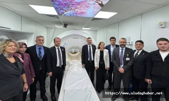 Mudanya Devlet Hastanesi'nde yeni MR ünitesi hizmete girdi: Milletvekili Ahmet Kılıç çalışmaları inceledi