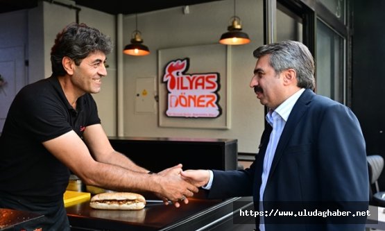 Yıldırım Belediye Başkanı Oktay Yılmaz'dan Kurtuluş Caddesi esnafına ziyaret: 'Esnafımız başımızın tacıdır'