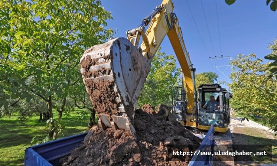 Bursa Büyükşehir'den Orhangazi'ye dev altyapı: Sölöz'e 3 bin 800 metrelik kanalizasyon hattı