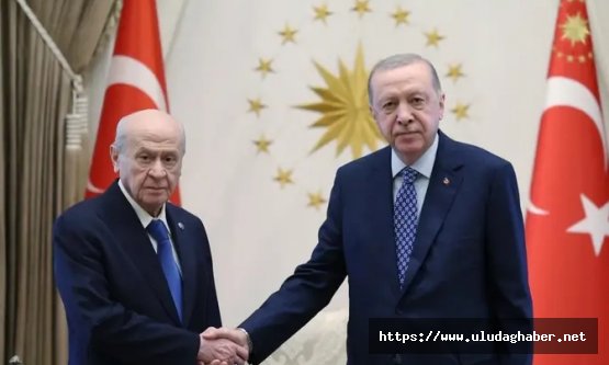 Cumhurbaşkanı Erdoğan ile Devlet Bahçeli Külliye'de bir araya geldi
