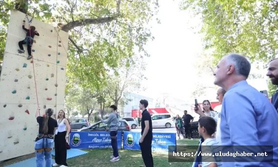 İnegöl Belediyesi 2. Spor Şenliği renkli görüntülere sahne oldu: Yüzlerce çocuk 17 farklı spor branşını deneyimledi