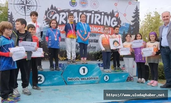 İnegöl'de oryantiring heyecanı: 300 sporcu Bursa şampiyonluğu için doğada yön aradı!