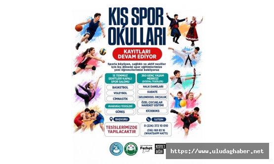 Kestel'de Kış Spor Okulları kapılarını açtı: 3 tesiste 9 farklı branşta eğitim dönemi başladı