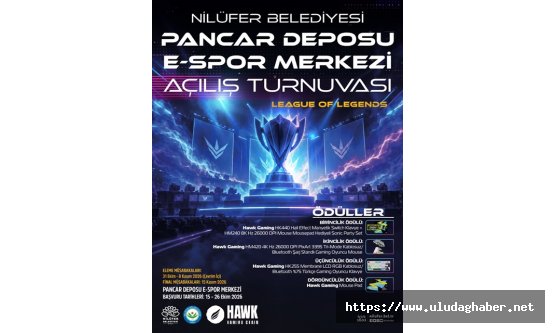 Nilüfer'de e-spor heyecanı: Pancar Deposu E-Spor Merkezi ödüllü LoL turnuvasıyla açılıyor