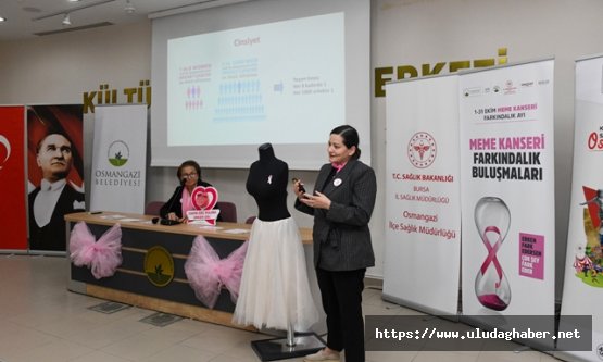 Osmangazi Belediyesi#039;nden quot;Meme Kanseri Farkındalık Buluşmalarıquot;: Erken teşhis ve tarama yöntemleri kadınlara anlatıldı