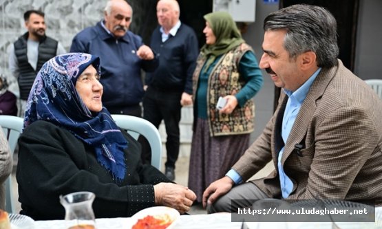 Yıldırım Belediye Başkanı Oktay Yılmaz Piremir Mahallesi'nde kahvaltıda buluştu: 'Gücümüzü hemşehrilerimizden alıyoruz'