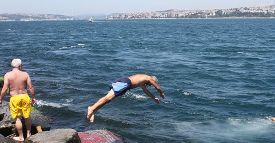 Boğaz'da Serinlediler!