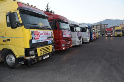 Bursa'dan Yardım İçin 16 TIR Yola Çıktı!