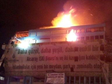 Eski İSKİ Binasında Yangın!