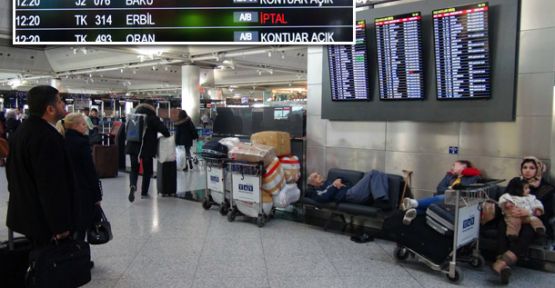 Hava Sahası Kapatıldı Uçuşlar İptal Edildi!