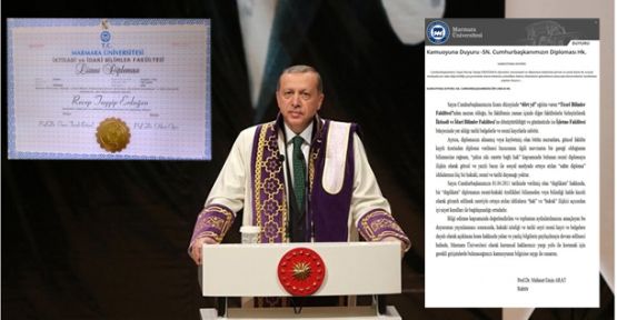 Marmara Üniversitesi'nden Diploma Açıklaması!