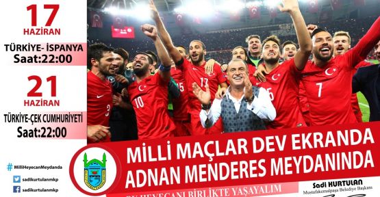 Mustafakemalpaşa'da Milli Maç Coşkusu!