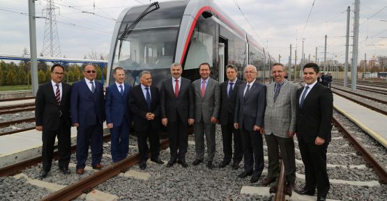 Raylı Sistemin İlk Aracı Kayseri'ye Geldi!