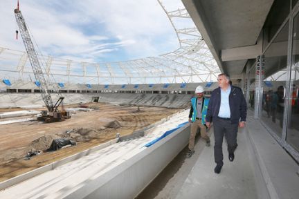 Sakarya'nın Yeni Stadı Yüzde 70 Tamamlandı!
