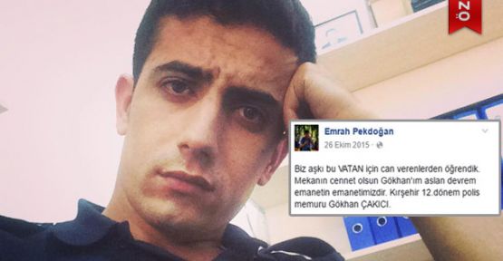 Şehit Polisin Duygulandıran Paylaşımı!