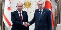 Cumhurbaşkanı Erdoğan, KKTC Cumhurbaşkanı Tatar ile görüştü