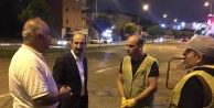 BAŞKAN EDEBALİ GECE MESAİSİNE DEVAM EDİYOR