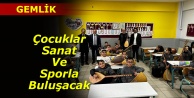 Çocuklar sanat ve sporla buluşuyor