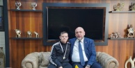 Şampiyon Başkan Aydın'ı ziyaret etti