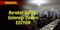 İnegöl'de Bereket Sofrası Malazgirt Camiinde kuruldu