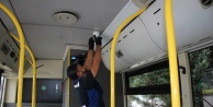 BURULAŞ Otobüslerinde Güvenlik Artırıldı: Kapı Kameraları Kör Noktaları Ortadan Kaldırdı