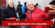 Bursa'da Ramazan Bereketi Ulu Cami'de Başladı: Başkan Mustafa Bozbey'den Tatlı İkramı!