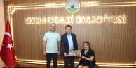 Başarılı Ralli Pilotu Kübra Denizci Keskin'den Başkan Erkan Aydın'a Roma Kupalı ziyaret