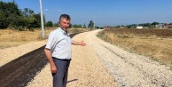 Bursa Büyükşehir Belediyesi'nden İnegöl'de 10 kilometrelik yol genişletme ve sathi kaplama atağı
