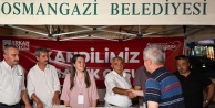 Osmangazi Belediyesi'nden Mevlit Kandili'nde vatandaşlara kandil simidi ikramı