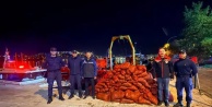 Bursa Gemlik'te kaçak midye operasyonu: 1.5 ton canlı midye denize iade edildi, rekor ceza kesildi!