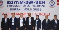 Eğitim-Bir-Sen Bursa 1 Nolu Şubesi'nde Adil Yazıcıoğlu dönemi: 8. Olağan Genel Kurul tamamlandı