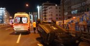 2 Araca Çarpıp Takla Attı!
